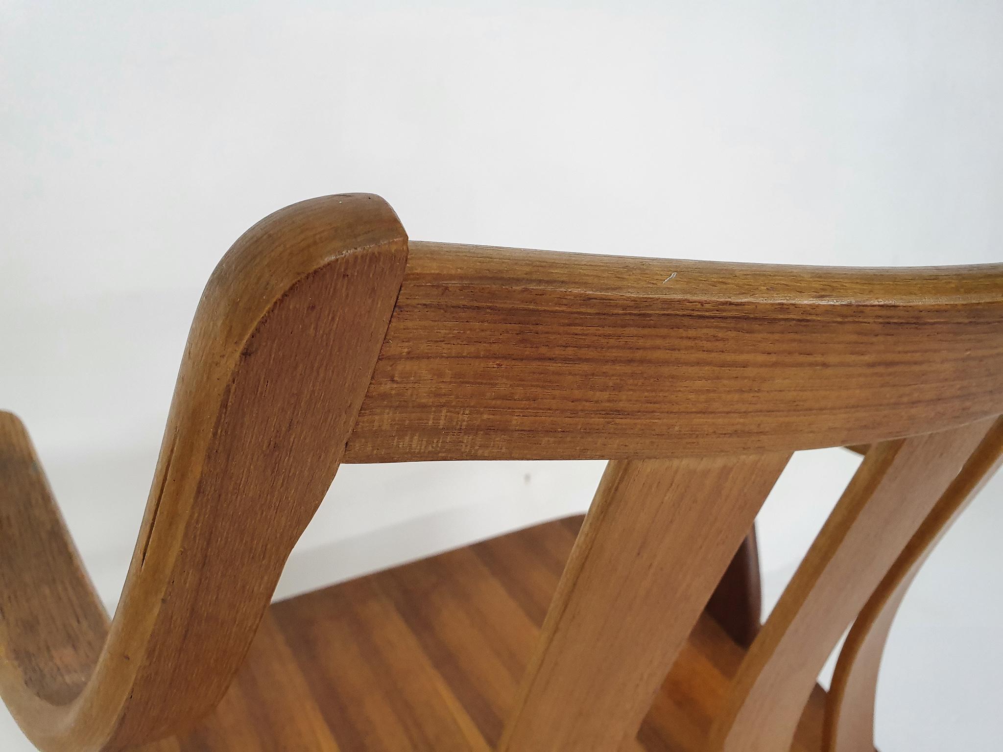 Set of Two Teak Arm Chairs, the Netherlands 1960's For Sale 4