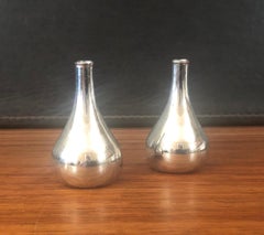 Set di due portacandele a goccia in scatola di Jens Quistgaard per Dansk