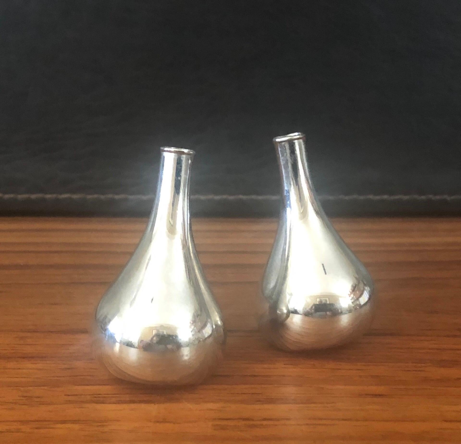 Mid-Century Modern Set of Two Tear Drop Candleholders in Box by Jens Quistgaard for Dansk For Sale