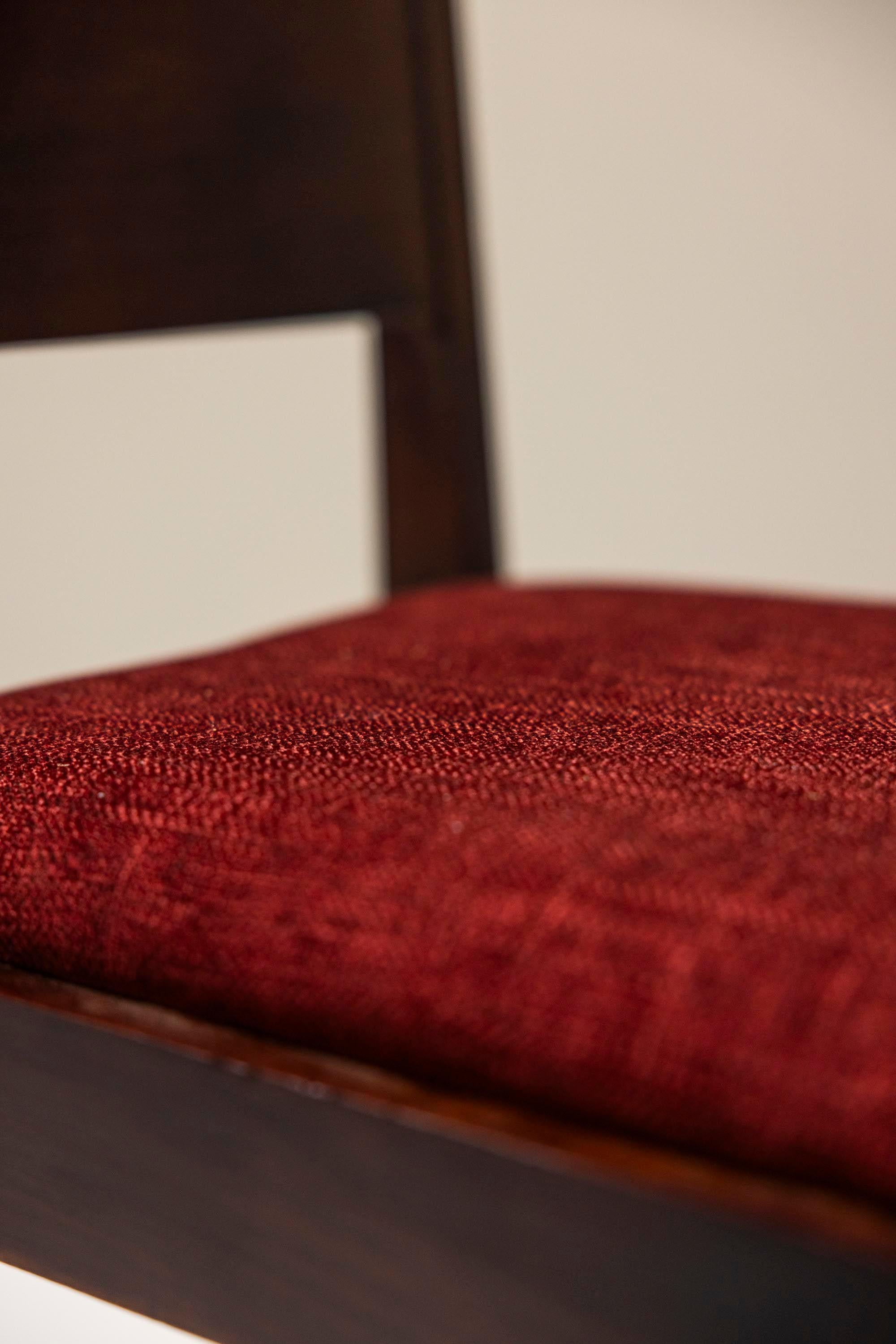 Set Of Two The Hague School Side Chairs In Mahogany, Netherlands 1930's For Sale 6