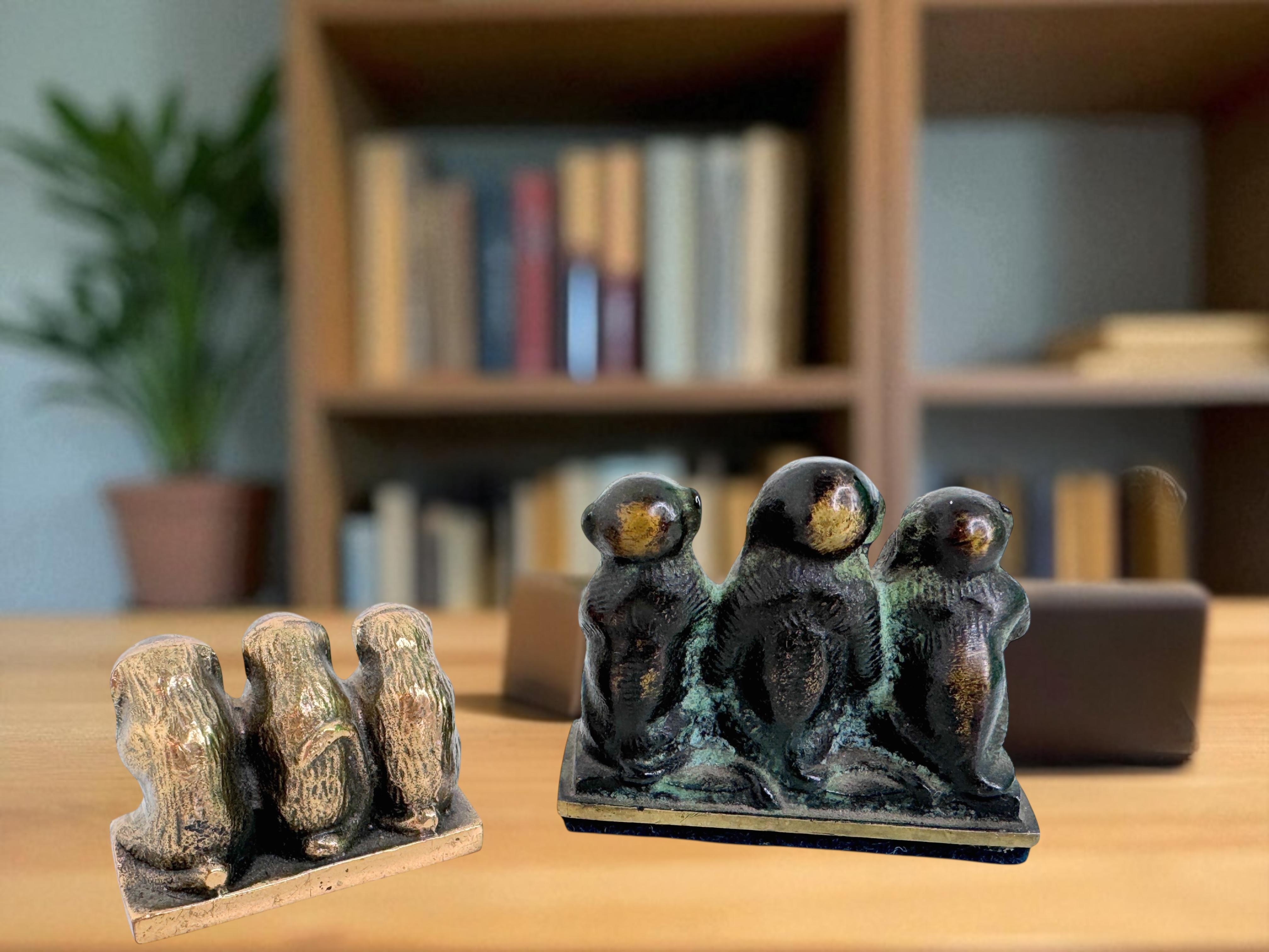 Set di due scimmie in miniatura 