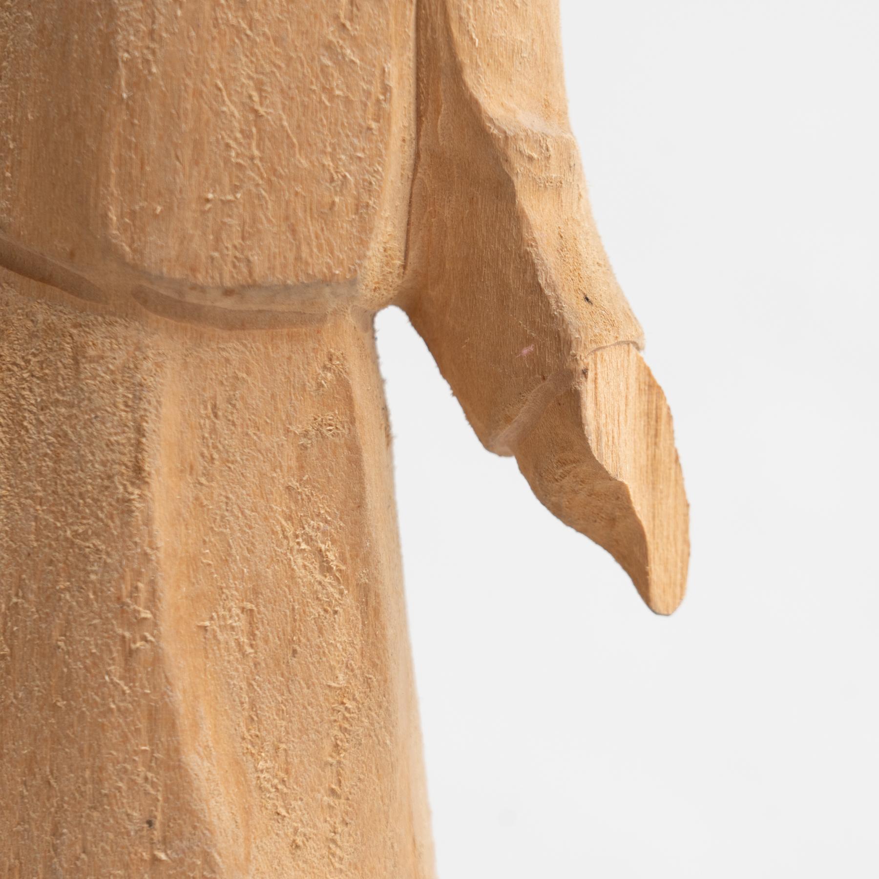 Spagnolo Set di due sculture in legno con schizzo preliminare tornito tradizionale in vendita