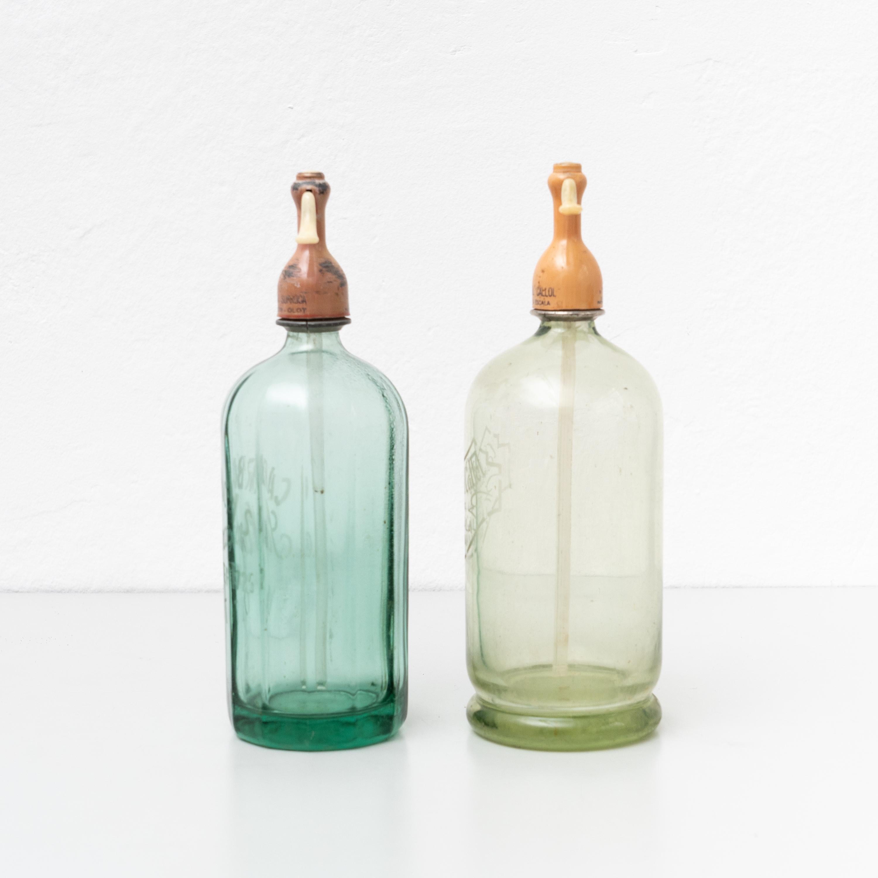 Set of Two Traditional Vintage Catalan Soda Syphon, circa 1990 For Sale 1