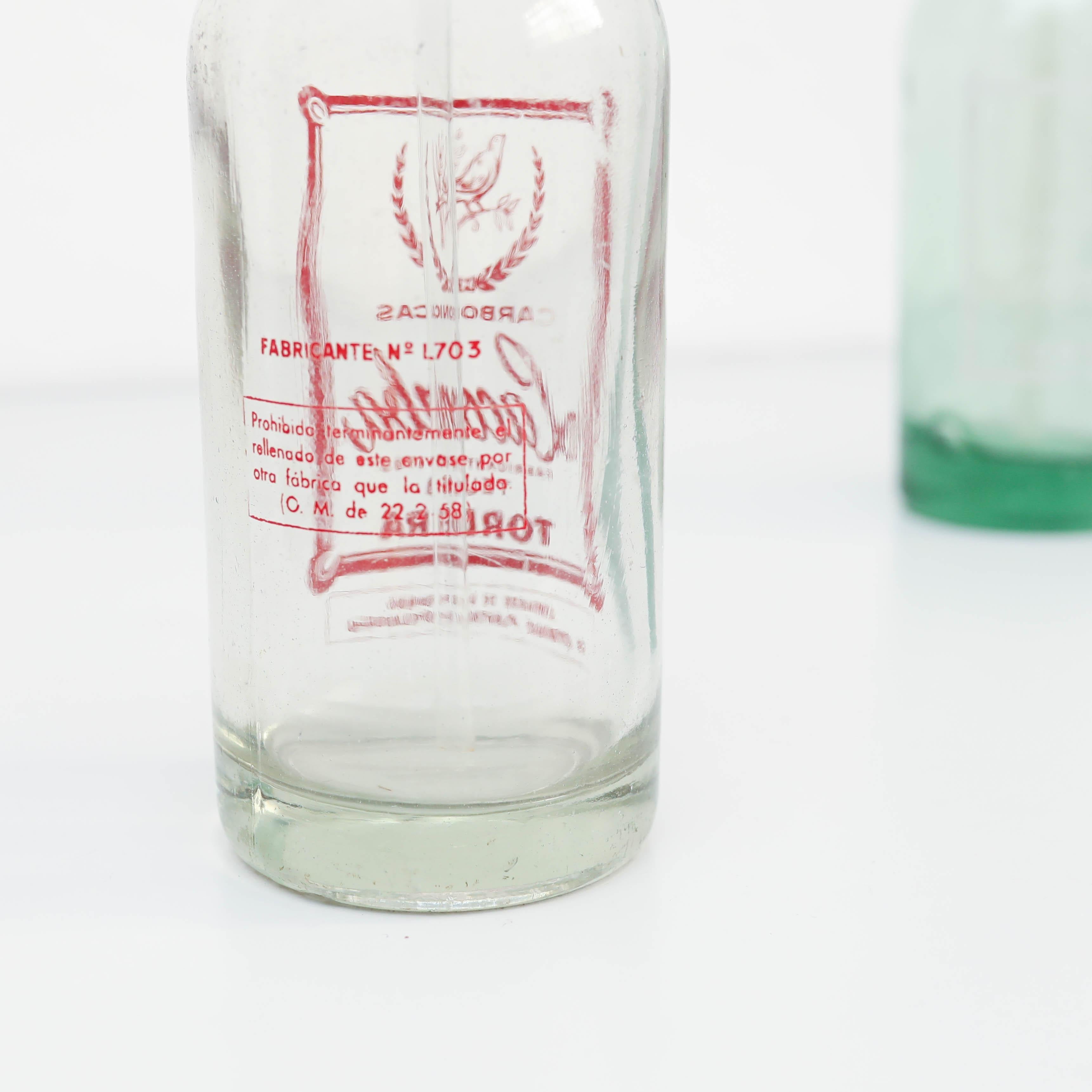 Métal Ensemble de deux siphons à soda traditionnels espagnols, circa 1990 ¿Precio ? en vente