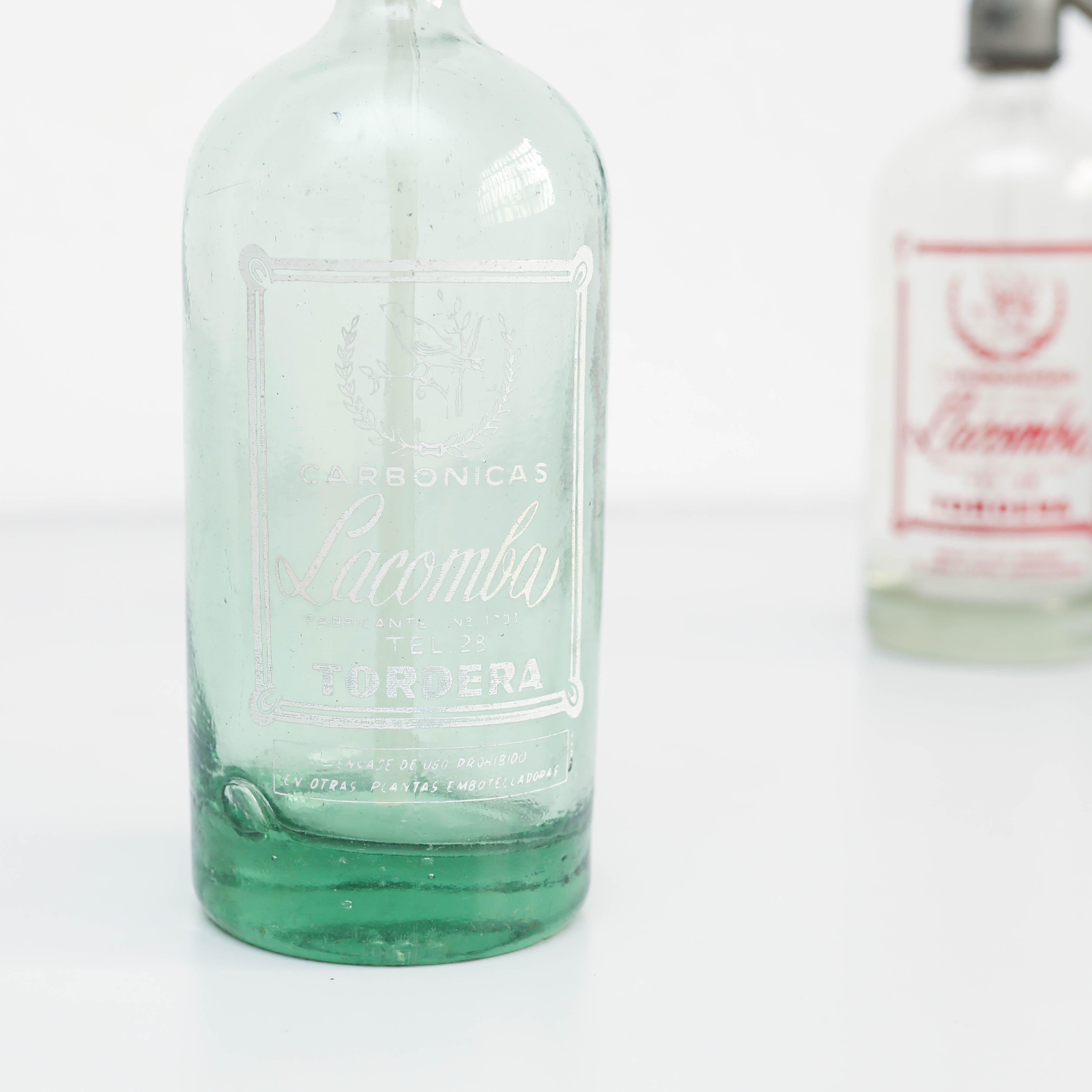 Ensemble de deux siphons à soda traditionnels espagnols, circa 1990 ¿Precio ? en vente 1