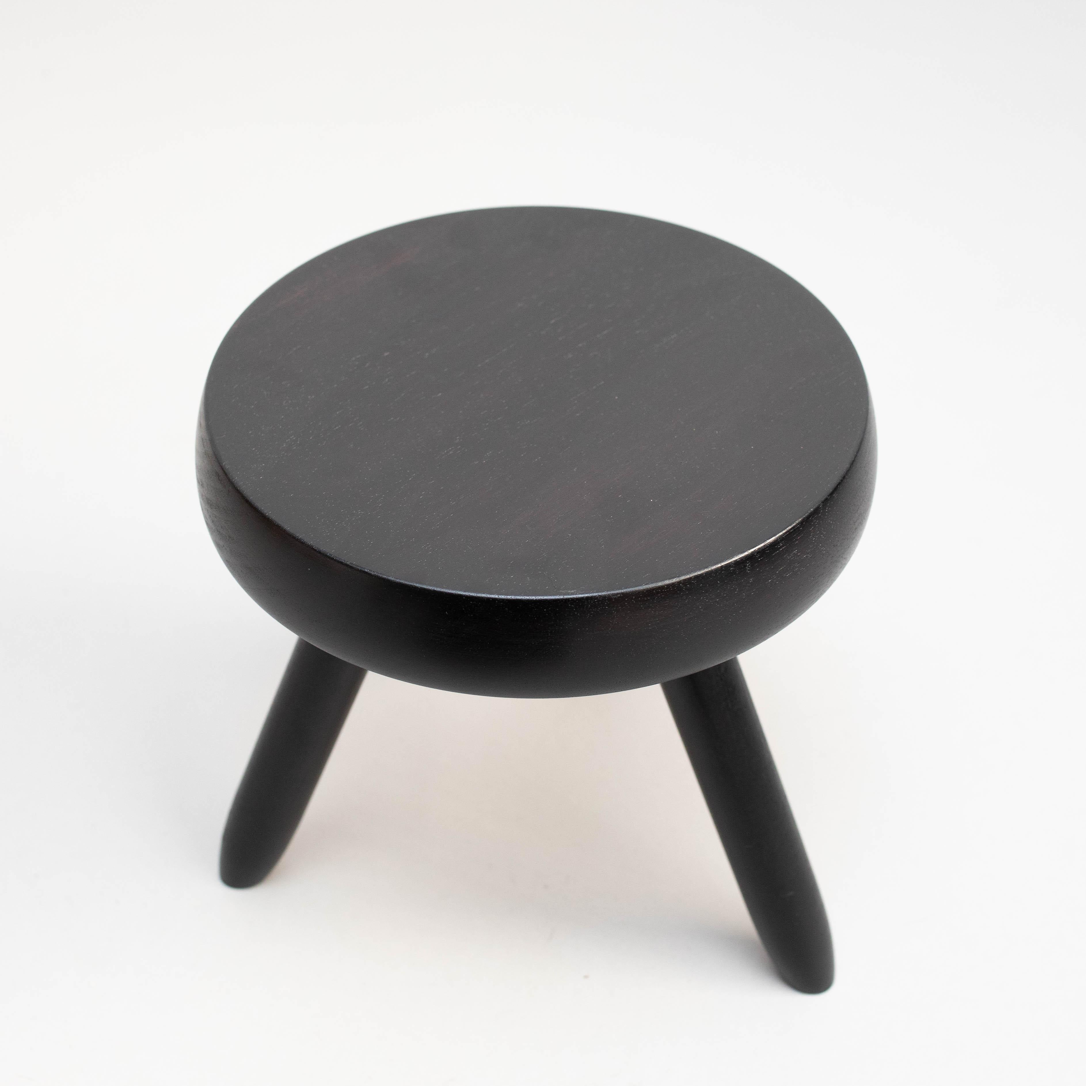 Set of Two Tripod Stool in the Style of Charlotte Perriand 2