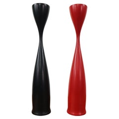 Set of two tulip shaped  Candlesticks made in Sweden, 1960s