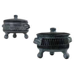 Ensemble de deux soupières de Jacques Pouchain