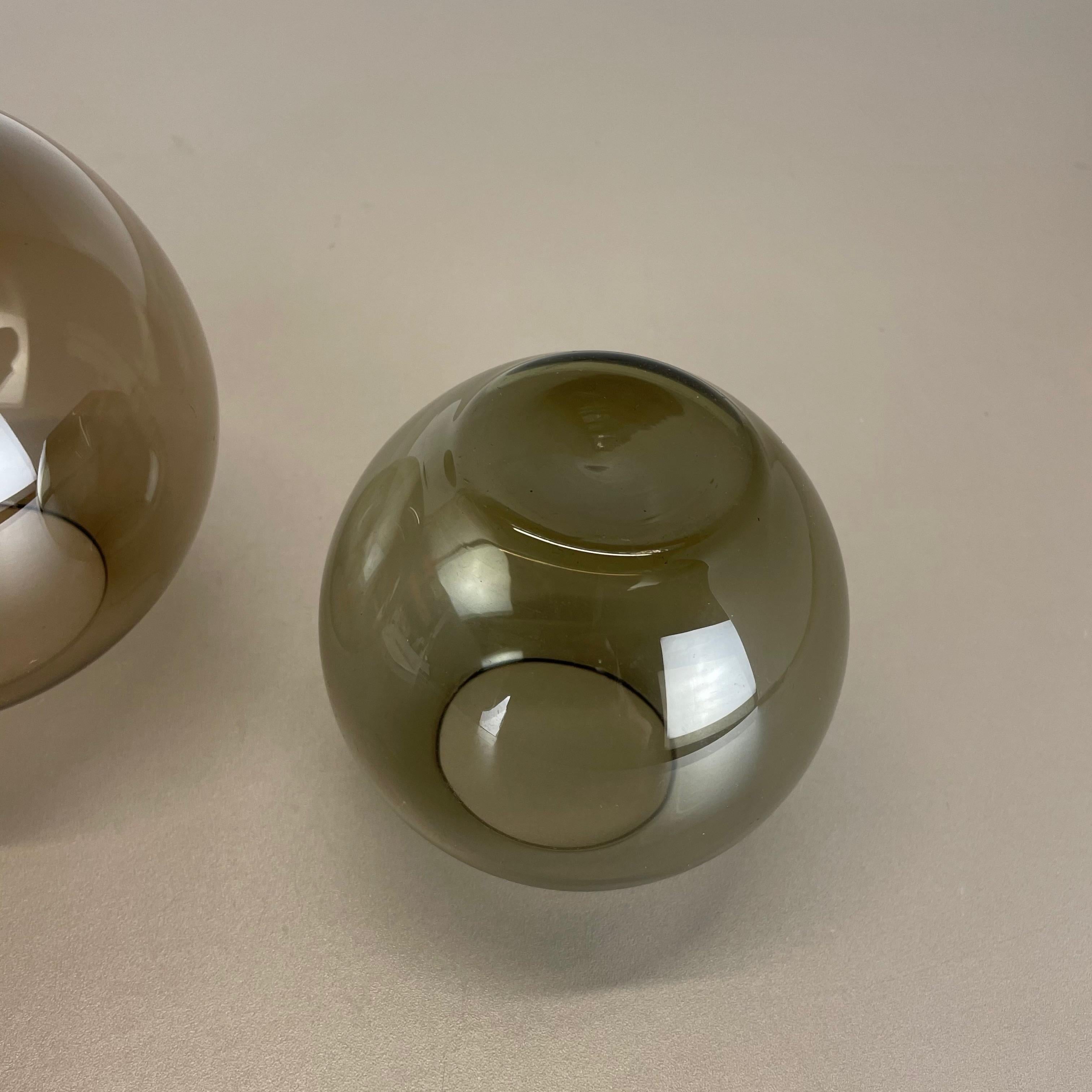 Set of Two Turmalin ball Vases Wilhelm Wagenfeld WMF Attributed, Germany 1960s For Sale 11