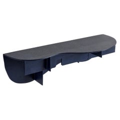 set of two unique Copytopia Wall Shelf by Pierre Castignola in  blue plastic