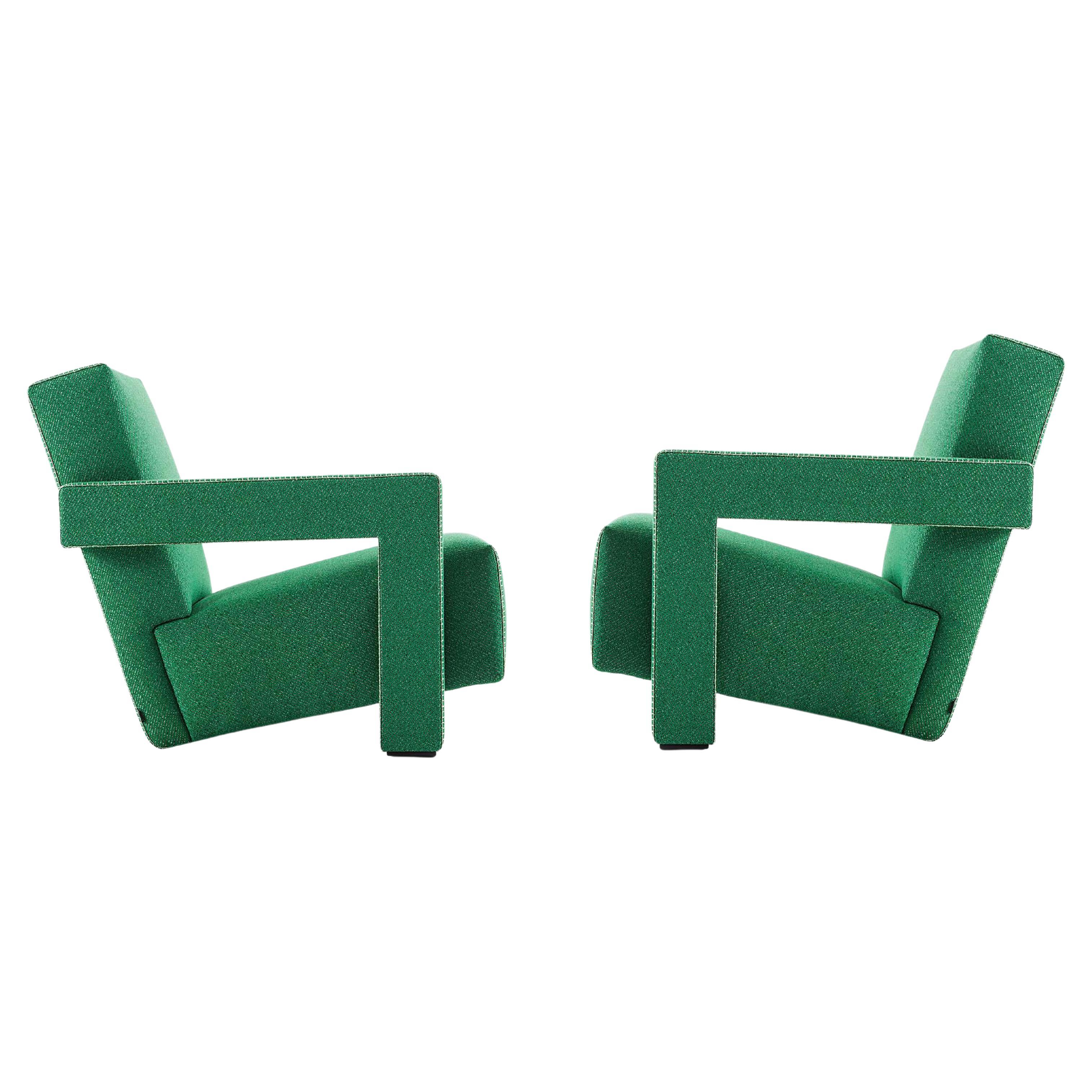 Set of Two Utrech Armchair by Gerrit Thomas Rietveld for Cassina For Sale