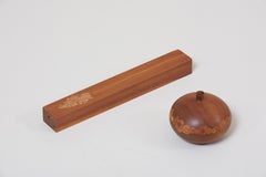 Set of Two Vases by Woodworker Roger Sloan, US, 1970s