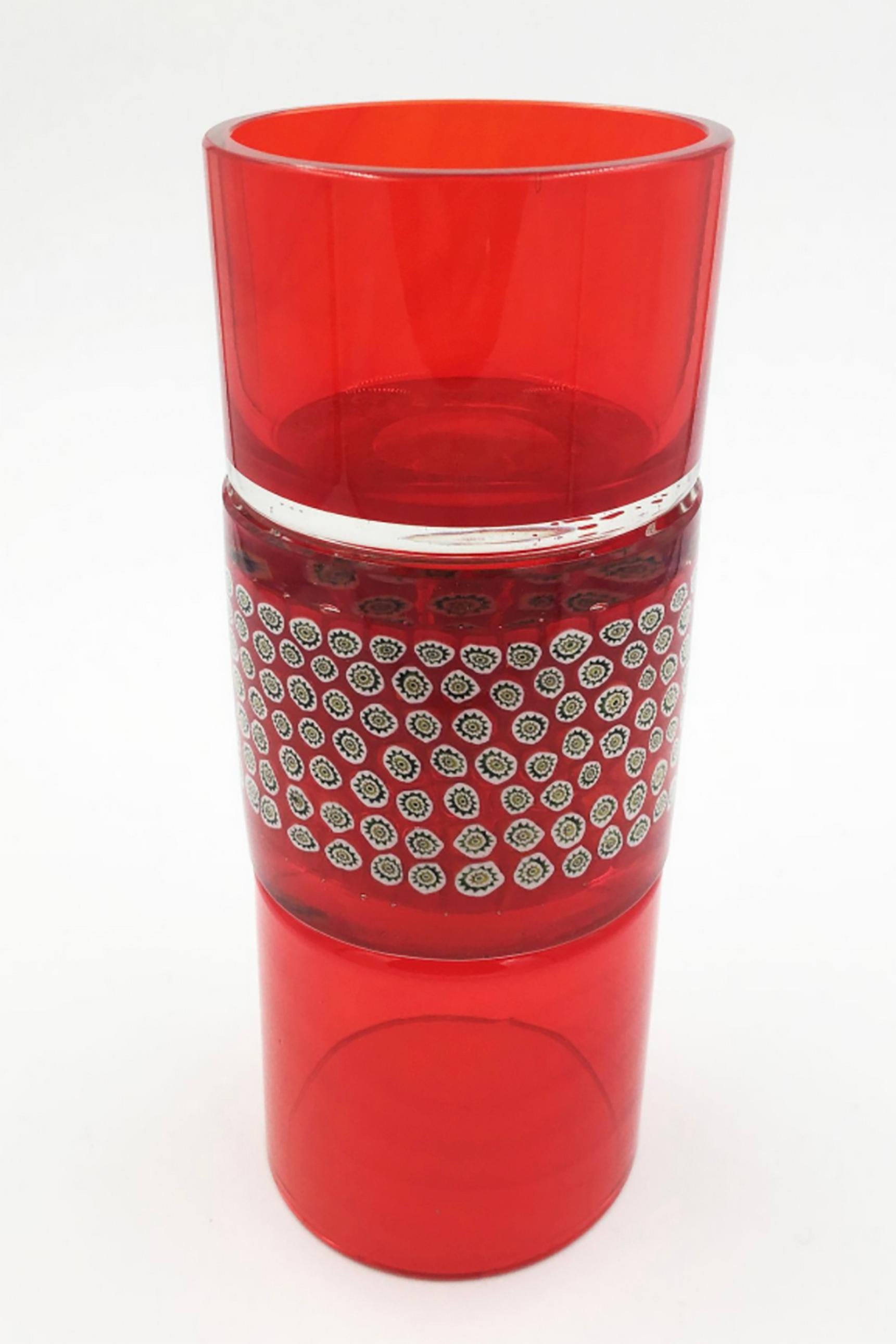 Art Déco Lot de Deux Vases en Verre Soufflé 