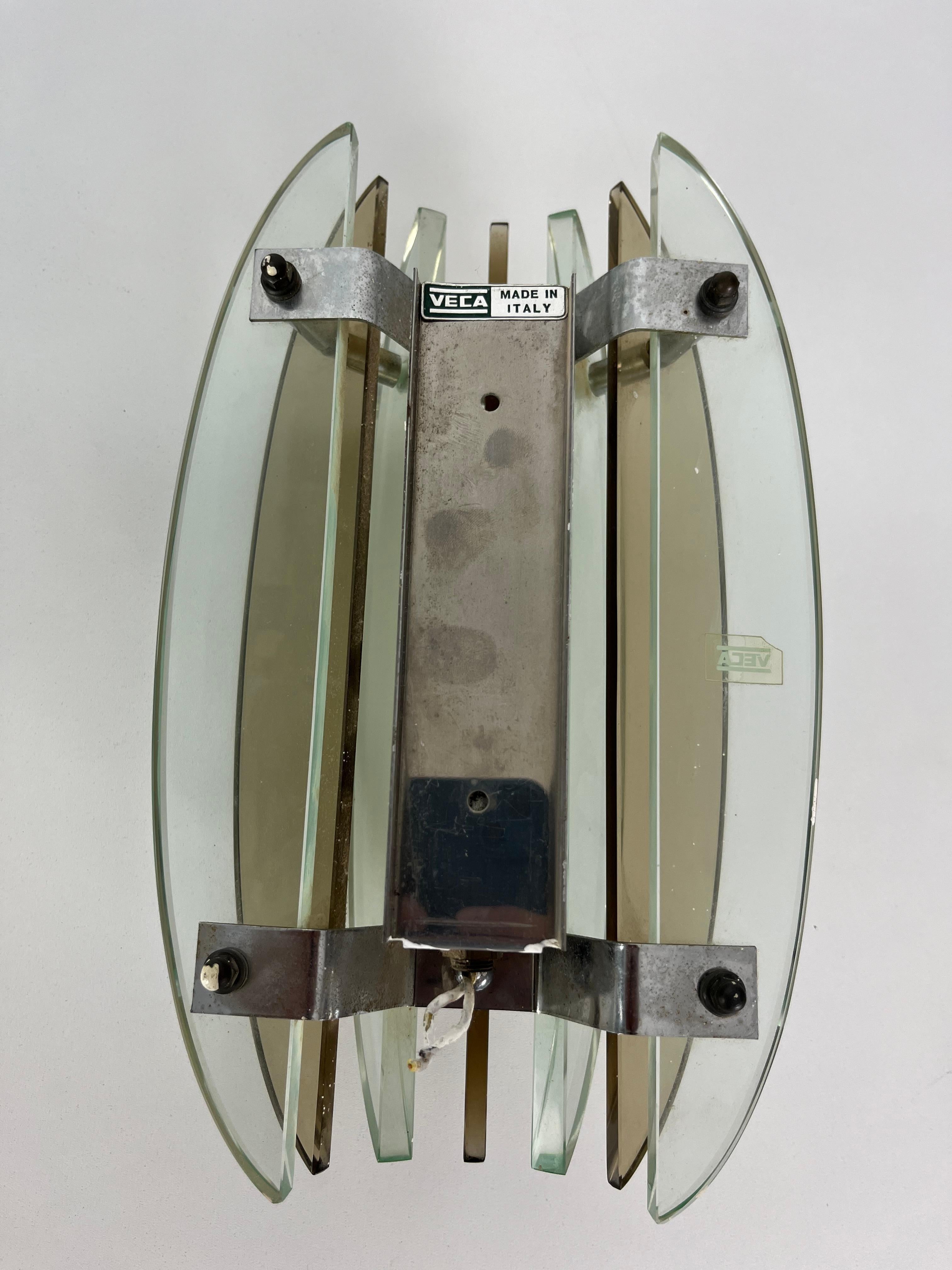 Metallo Set di due lampade da parete 