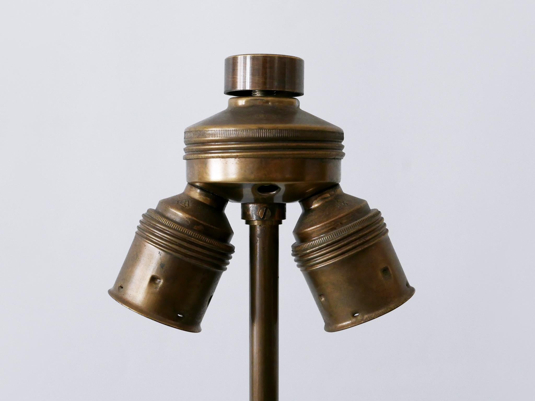 Set of Two Verdigris Table Lamps by Stewart Ross James for Hansen Lighting 1960s 8