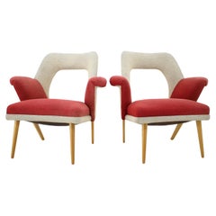 Vintage Set of Two Very Rare Mid Century Armchairs, 1960s