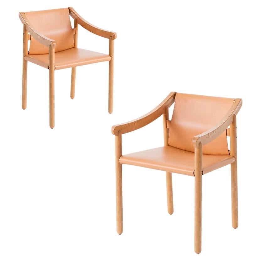Set of Two Vico Magistretti 905 Armchairs by Cassina For Sale