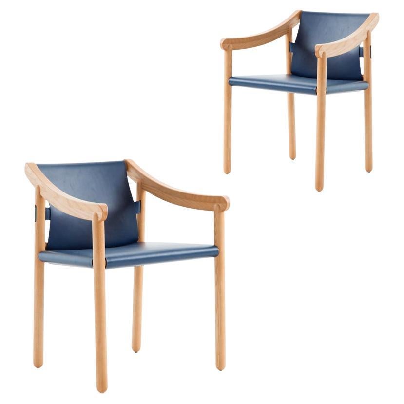 Set of Two Vico Magistretti 905 Armchairs by Cassina