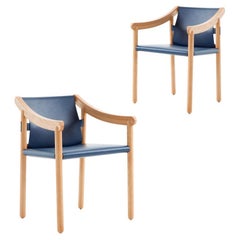 Set of Two Vico Magistretti 905 Armchairs by Cassina
