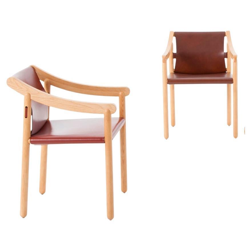 Set of Two Vico Magistretti 905 Armchairs by Cassina