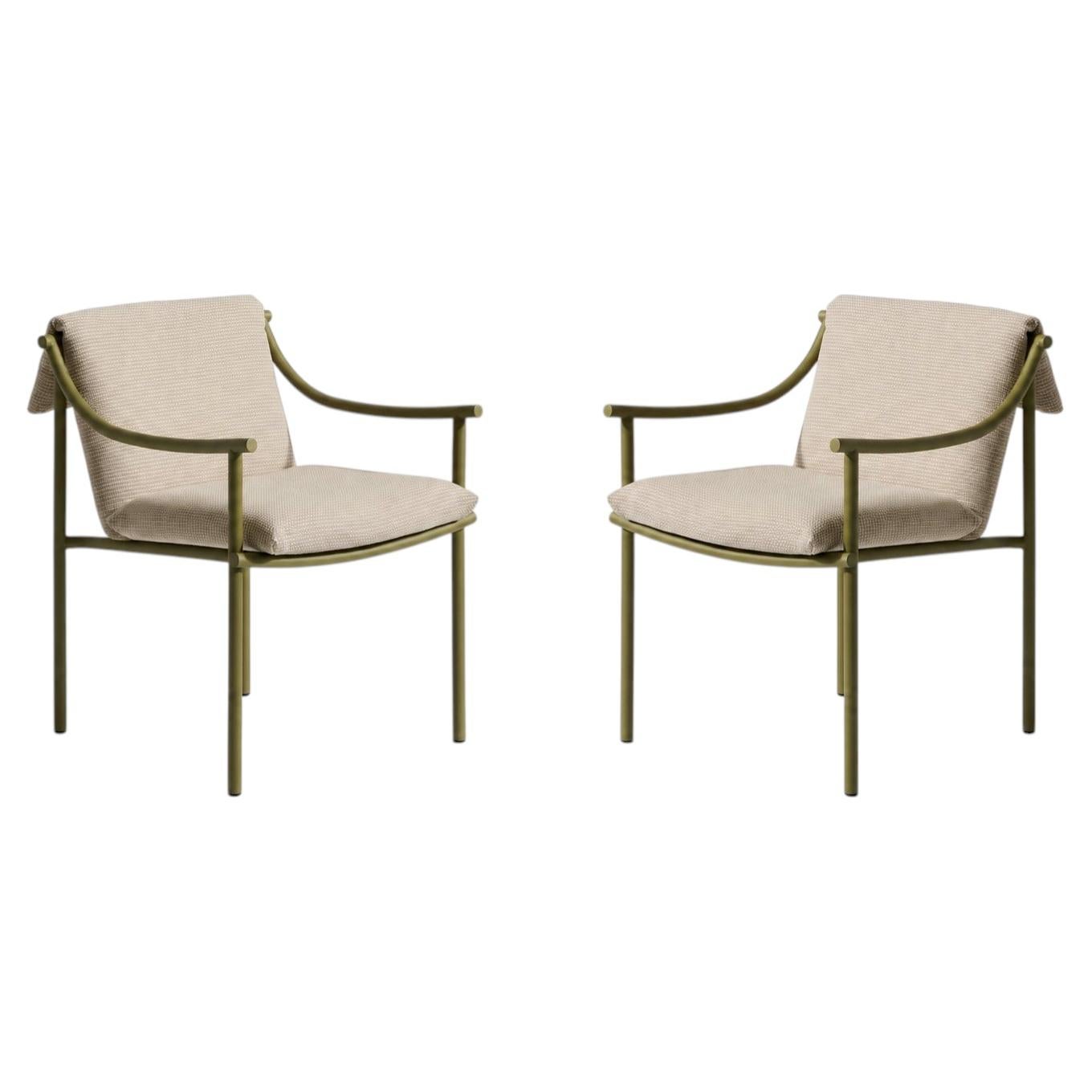 Ensemble de deux chaises de salle à manger d'extérieur Vidalenta par Patricia Urquiola pour Cassina