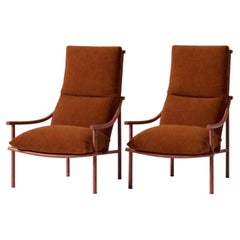 Set of Two Vidalenta Outdoor Red Armchairs by Patricia Urquiola for Cassina