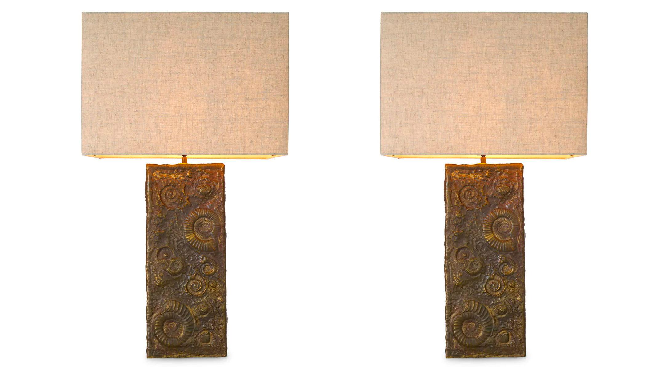 Set of Two Vintage Brass Table Lamp Siglo XXI y contemporáneo en venta