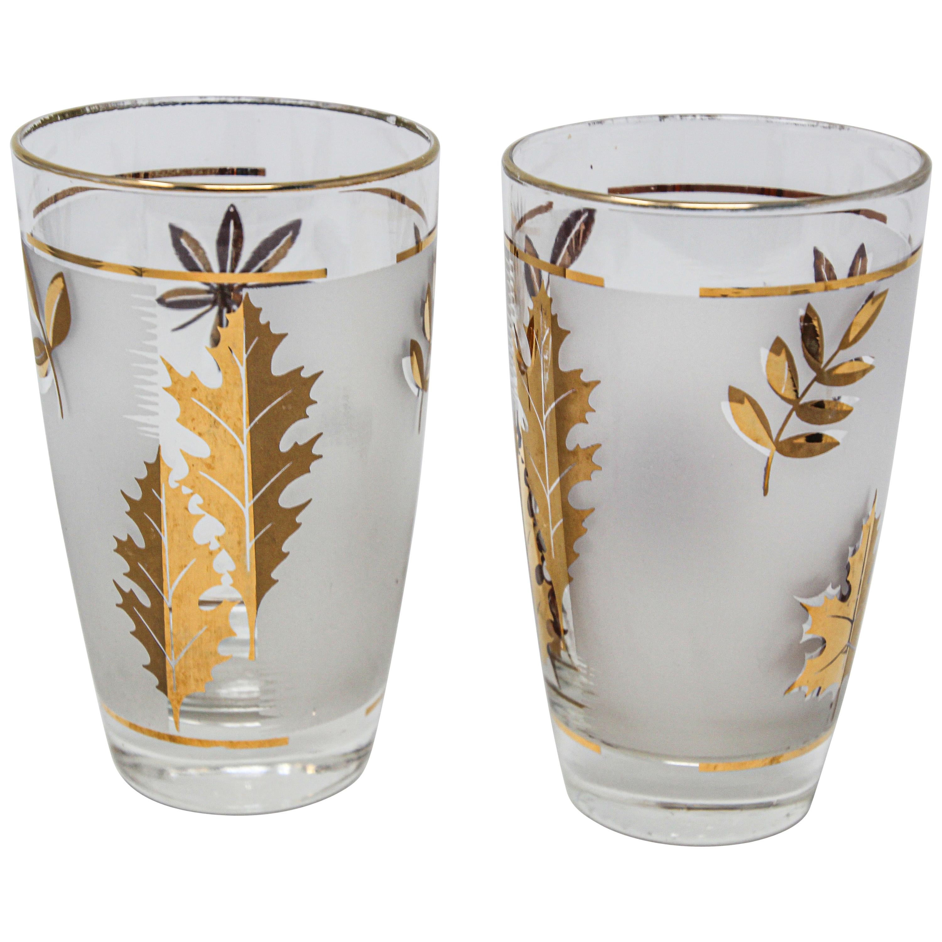 Set di due bicchieri da cocktail vintage di Libbey
