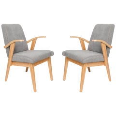 Set of Two Vintage Gray Chairs, 1960s