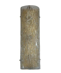 Juego de dos apliques vintage italianos de cristal de Murano, c. 1970