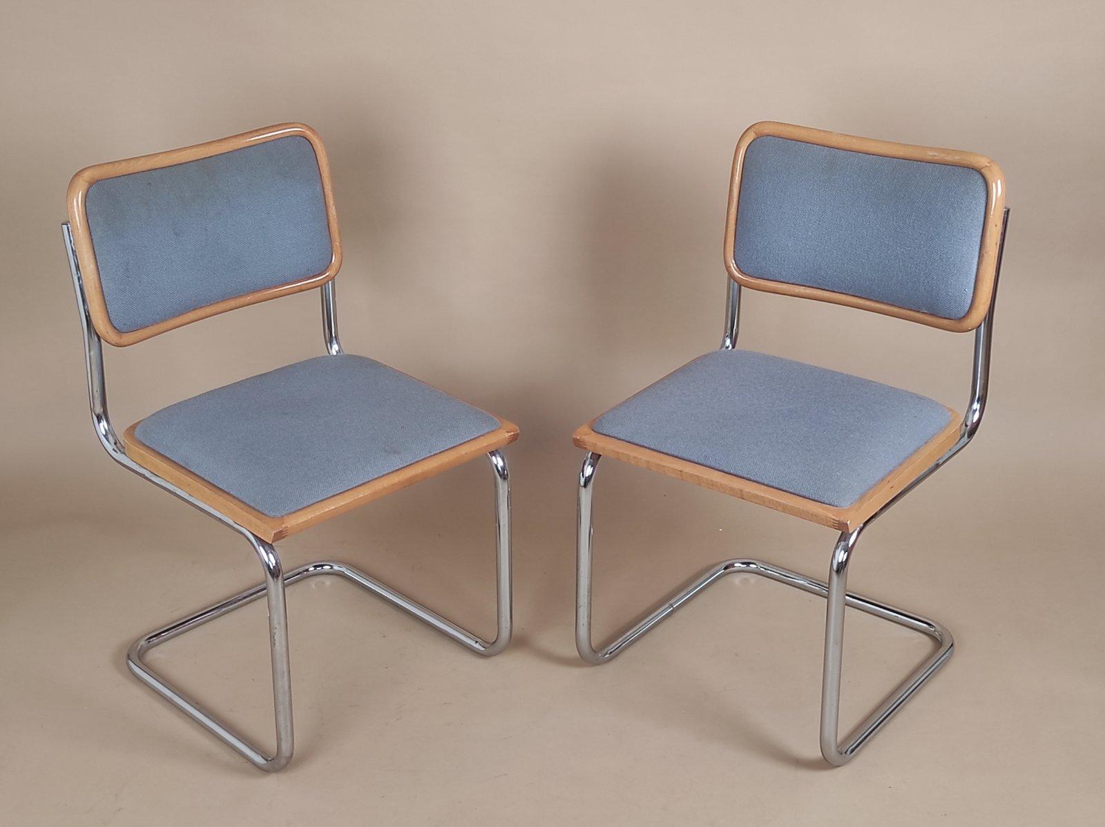 Set Of Two Vintage Marcel Breuer Cesca Chair By BENE Austria 1980s For Sale 3