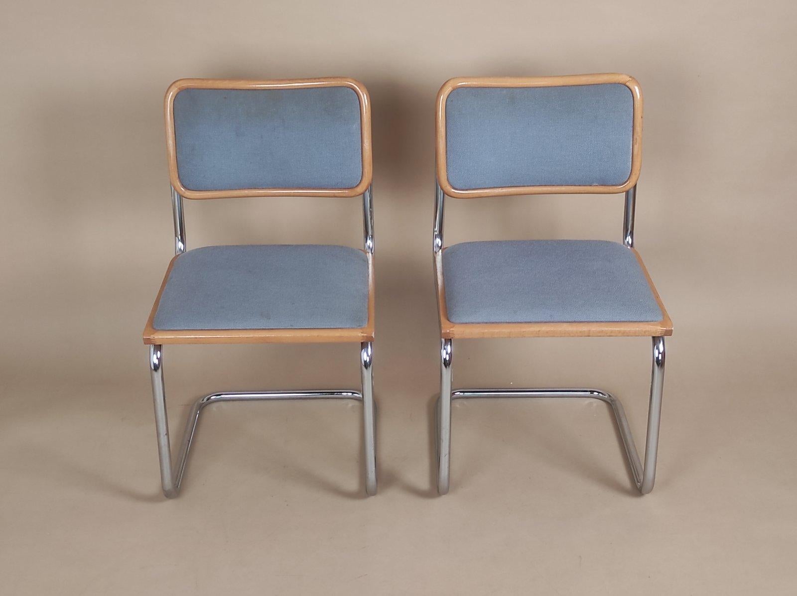 Mid-Century Modern Set Of Two Vintage Marcel Breuer Cesca Chair By BENE Austria 1980s For Sale