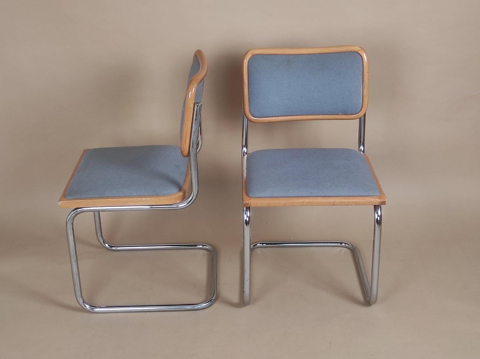 Austrian Set Of Two Vintage Marcel Breuer Cesca Chair By BENE Austria 1980s For Sale