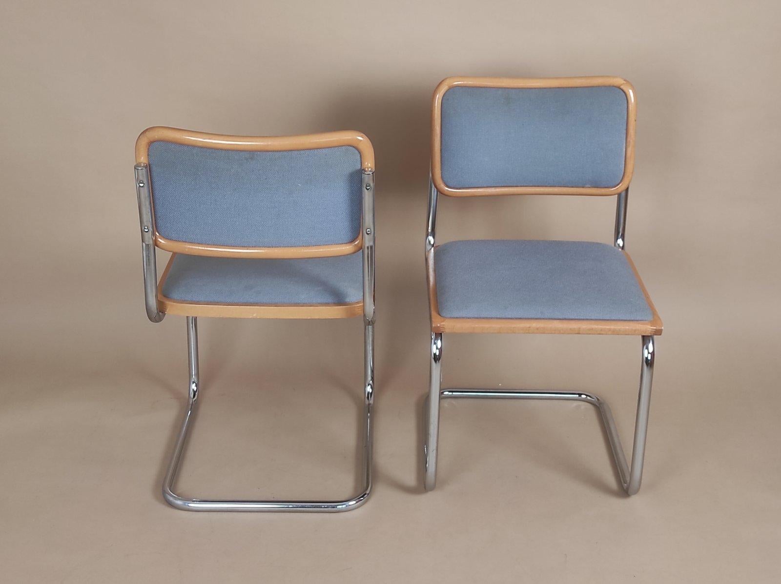 Set Of Two Vintage Marcel Breuer Cesca Chair By BENE Austria 1980s For Sale 2