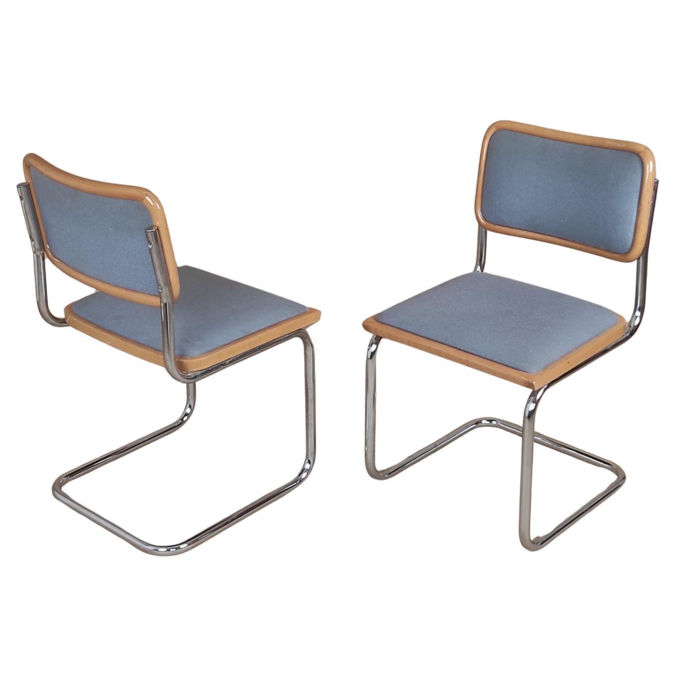 Set Of Two Vintage Marcel Breuer Cesca Chair By BENE Austria 1980s