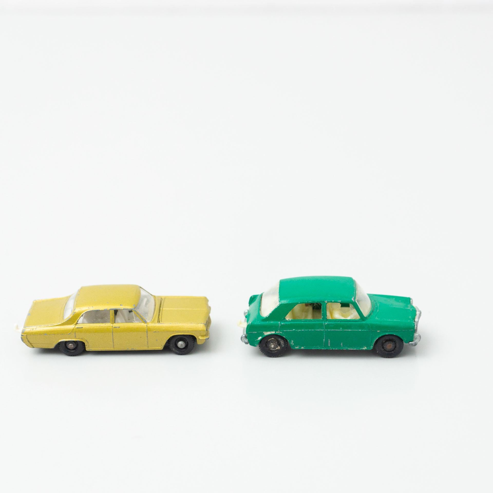 Set of Two Vintage Opel MatchBox Car Toys, circa 1960 In Good Condition In Barcelona, Barcelona