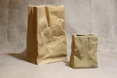 Set of Two Vintage "Paper Bag" Vases by Tapio Wirkkala for Rosenthal - 1970's