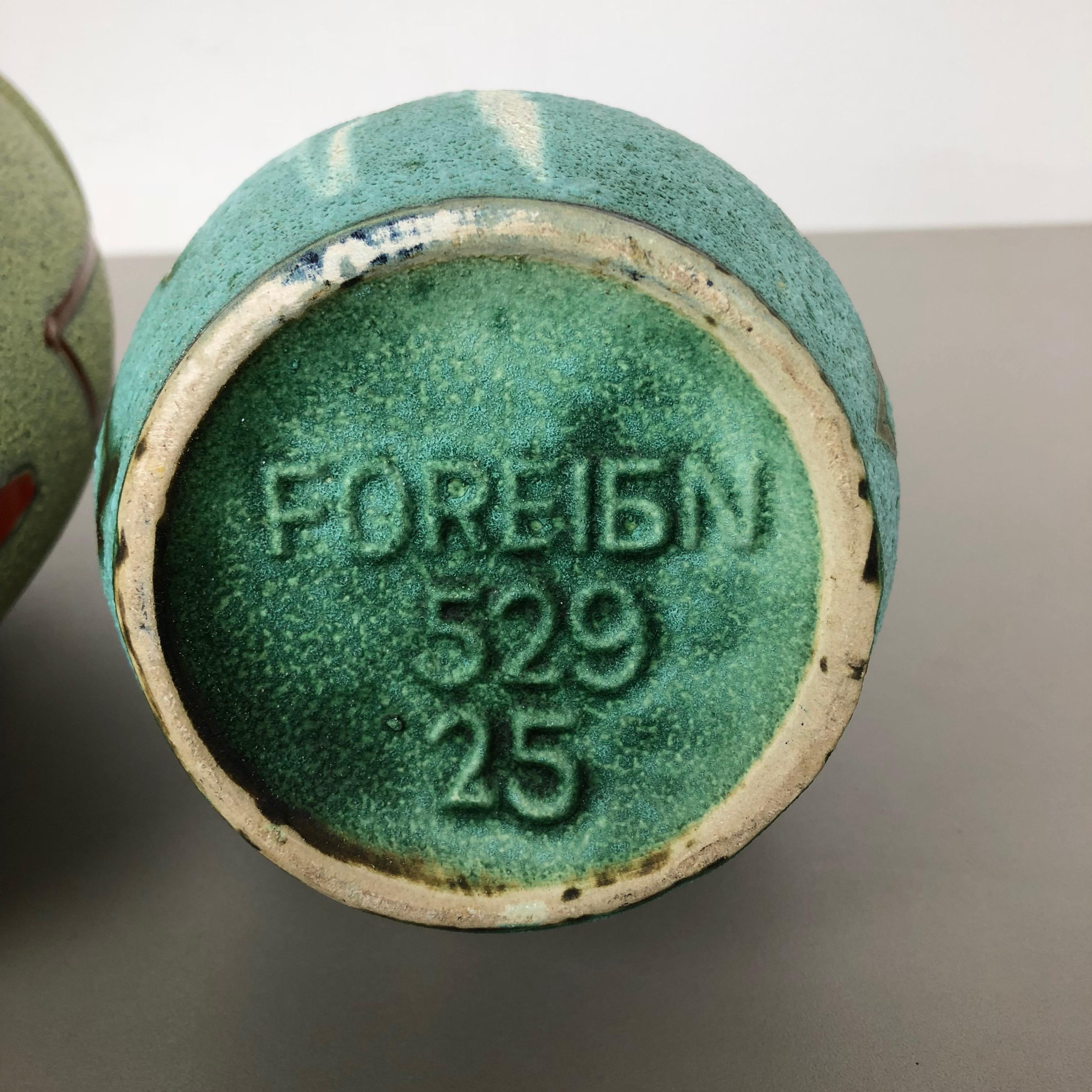 Set von zwei Vintage-Vasen „FOREIGN“ aus Keramik, hergestellt von Scheurich, Deutschland, 1960er Jahre im Angebot 15