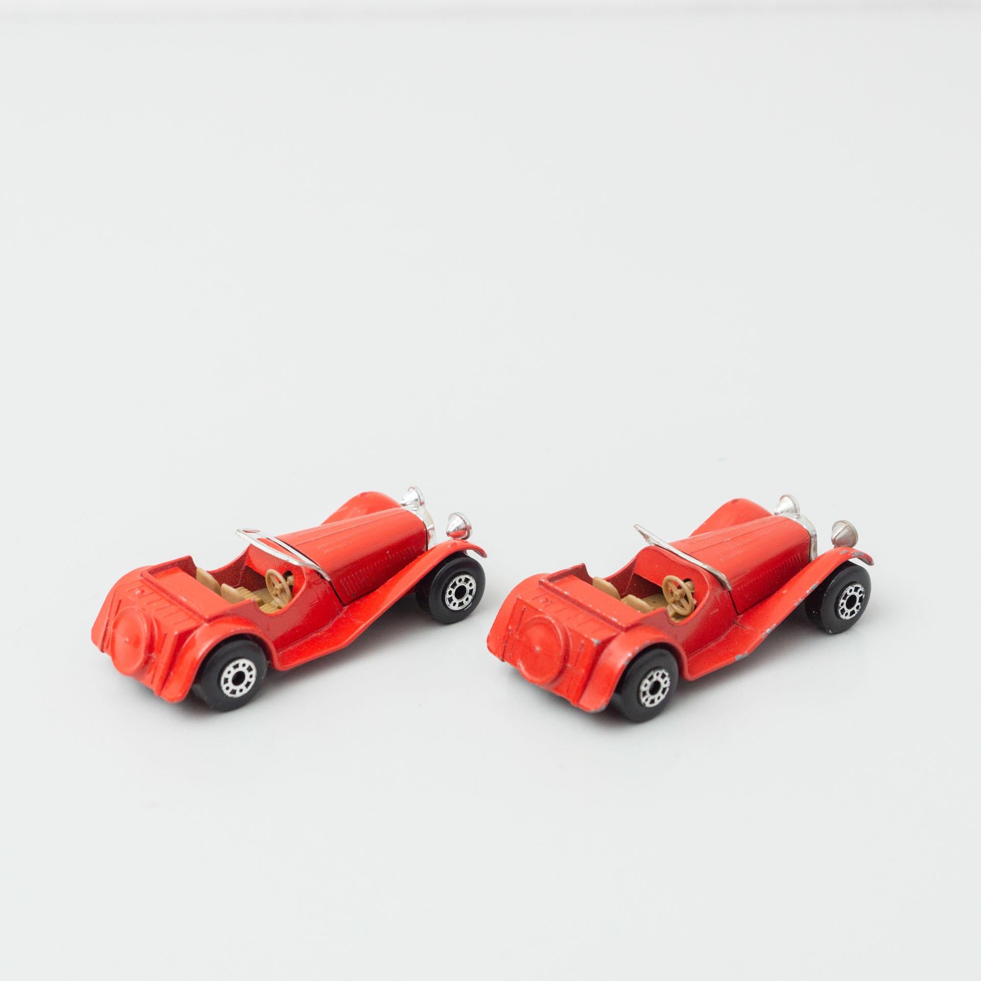 French Set of Two Vintage Ssico Jaguar Match Box Car Toys, circa 1960 For Sale
