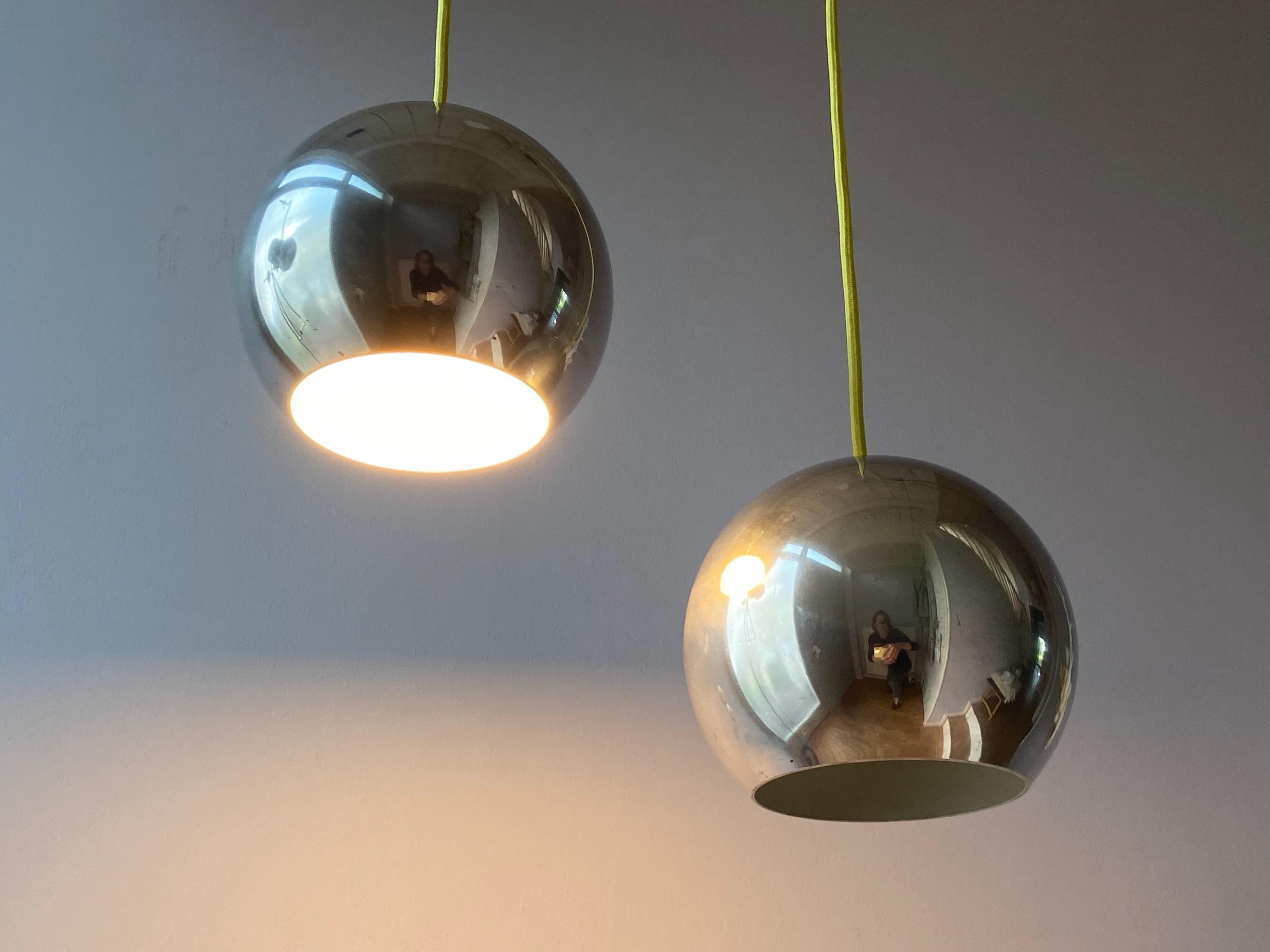 Set of Two Vintage Topan Pendant Lamps by Verner Panton Louis Poulsen, Denmark 3