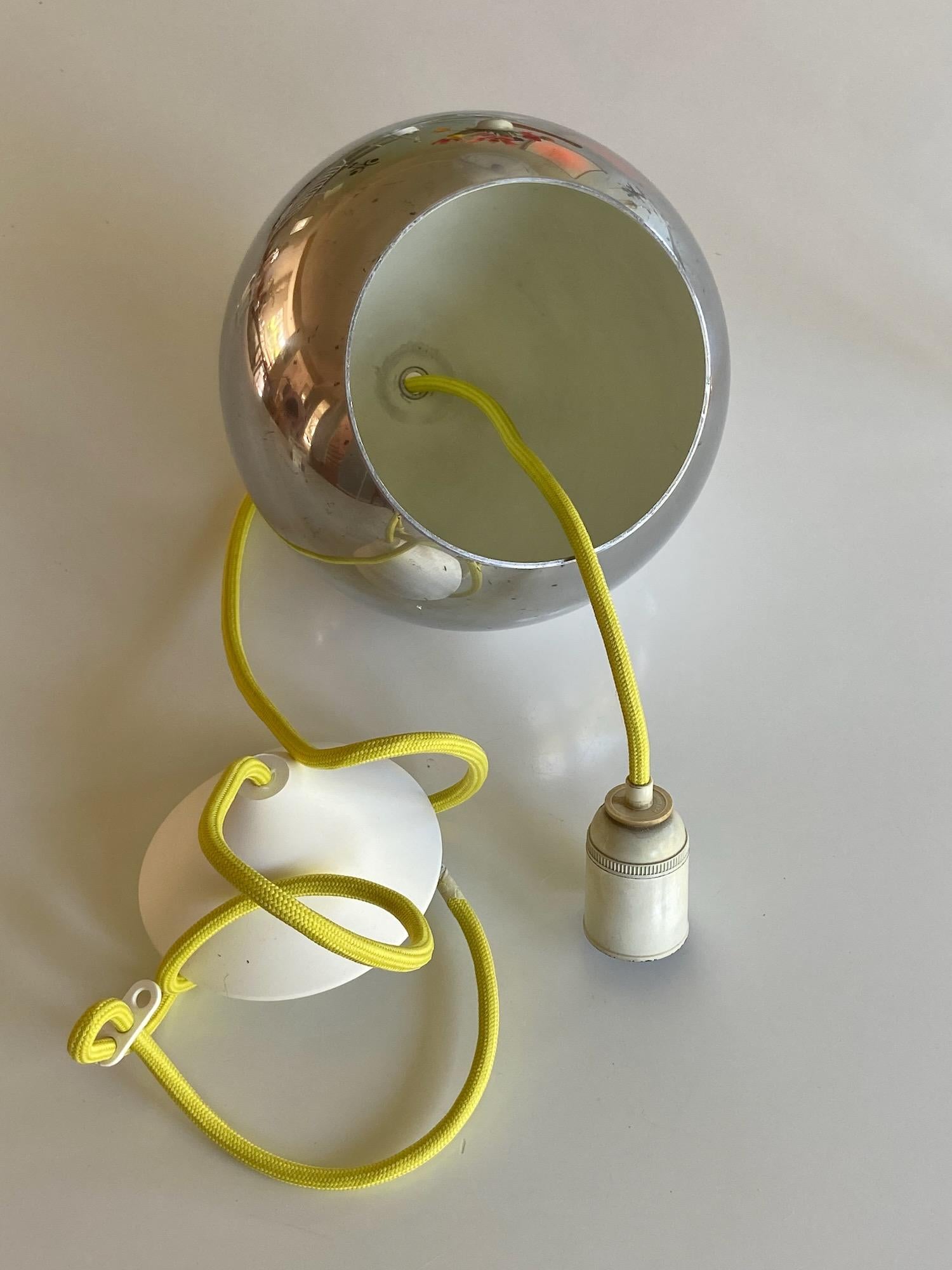 Metal Set of Two Vintage Topan Pendant Lamps by Verner Panton Louis Poulsen, Denmark