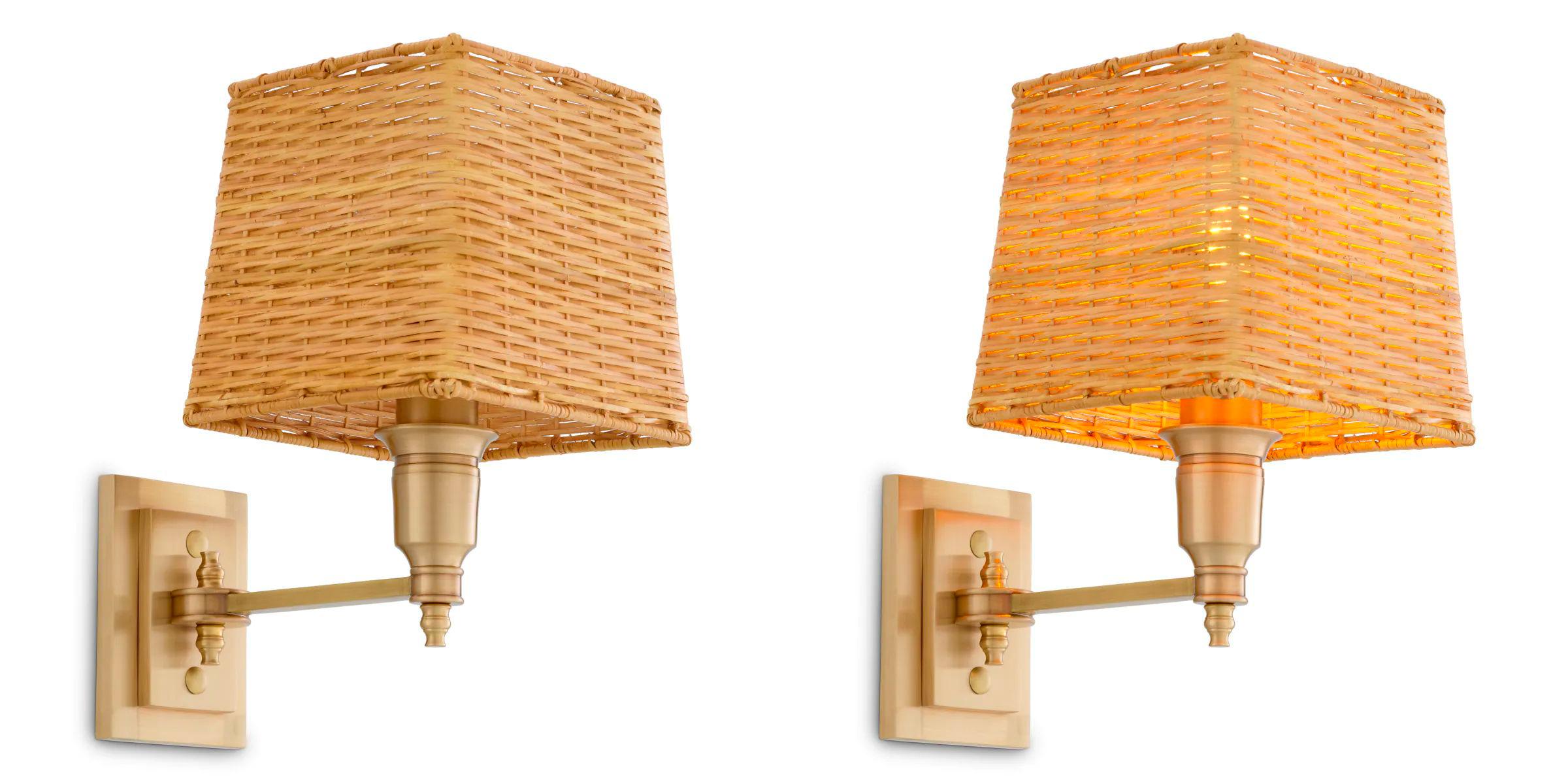 Set of Two Wall Lamp in Brass Finish en vente 3