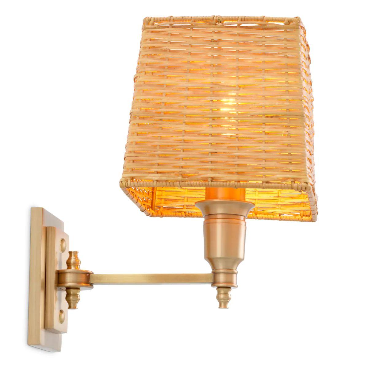 Doré Set of Two Wall Lamp in Brass Finish en vente