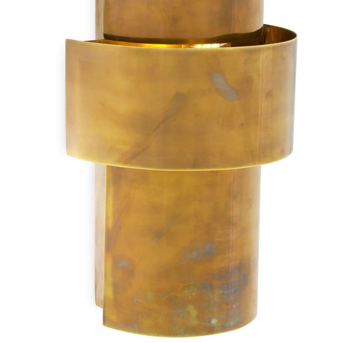 Set of Two Wall Lamp with Brass Finish en vente 2