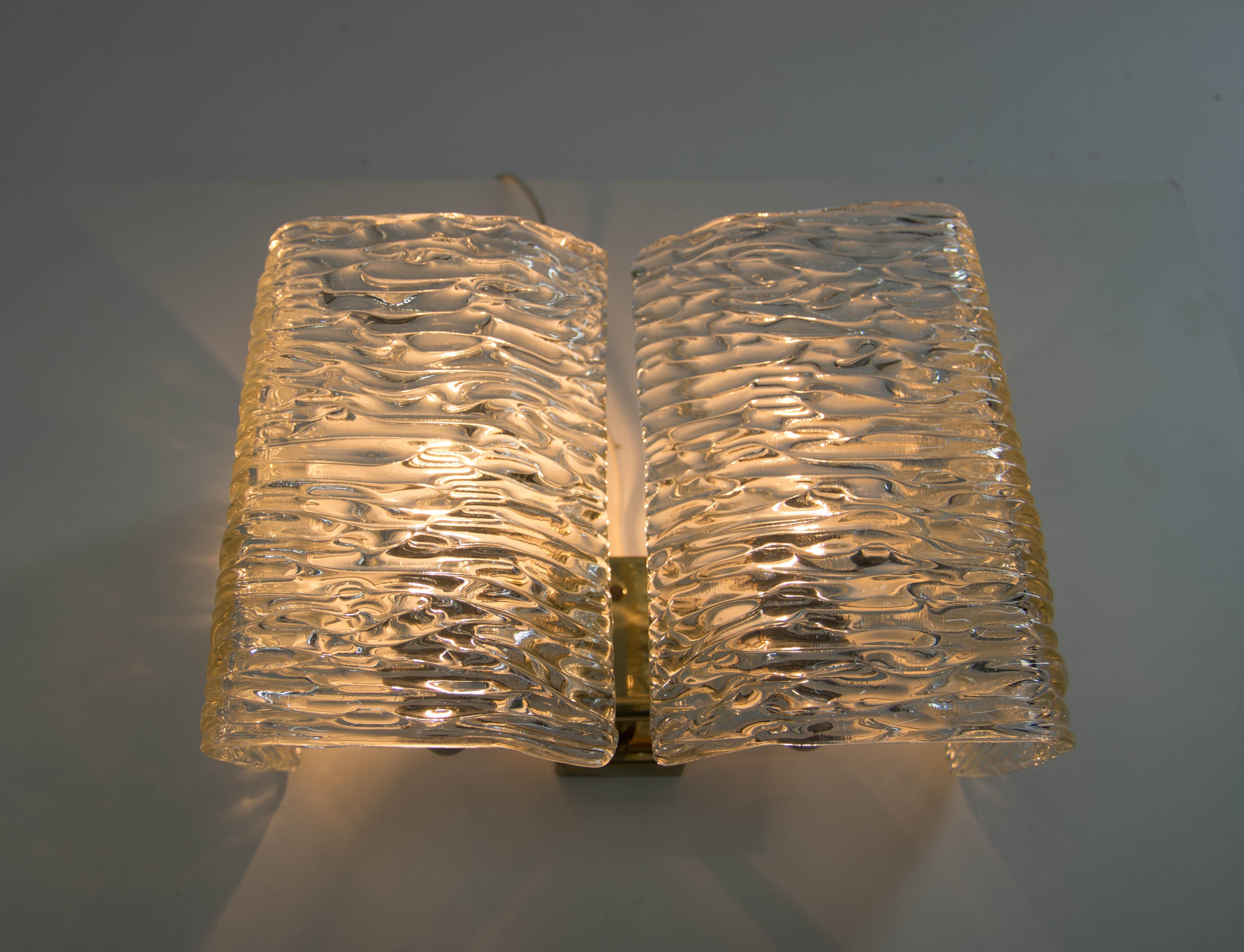 Set of Two Wall Lamps by Kalmar, 1950s In Good Condition For Sale In Praha, CZ