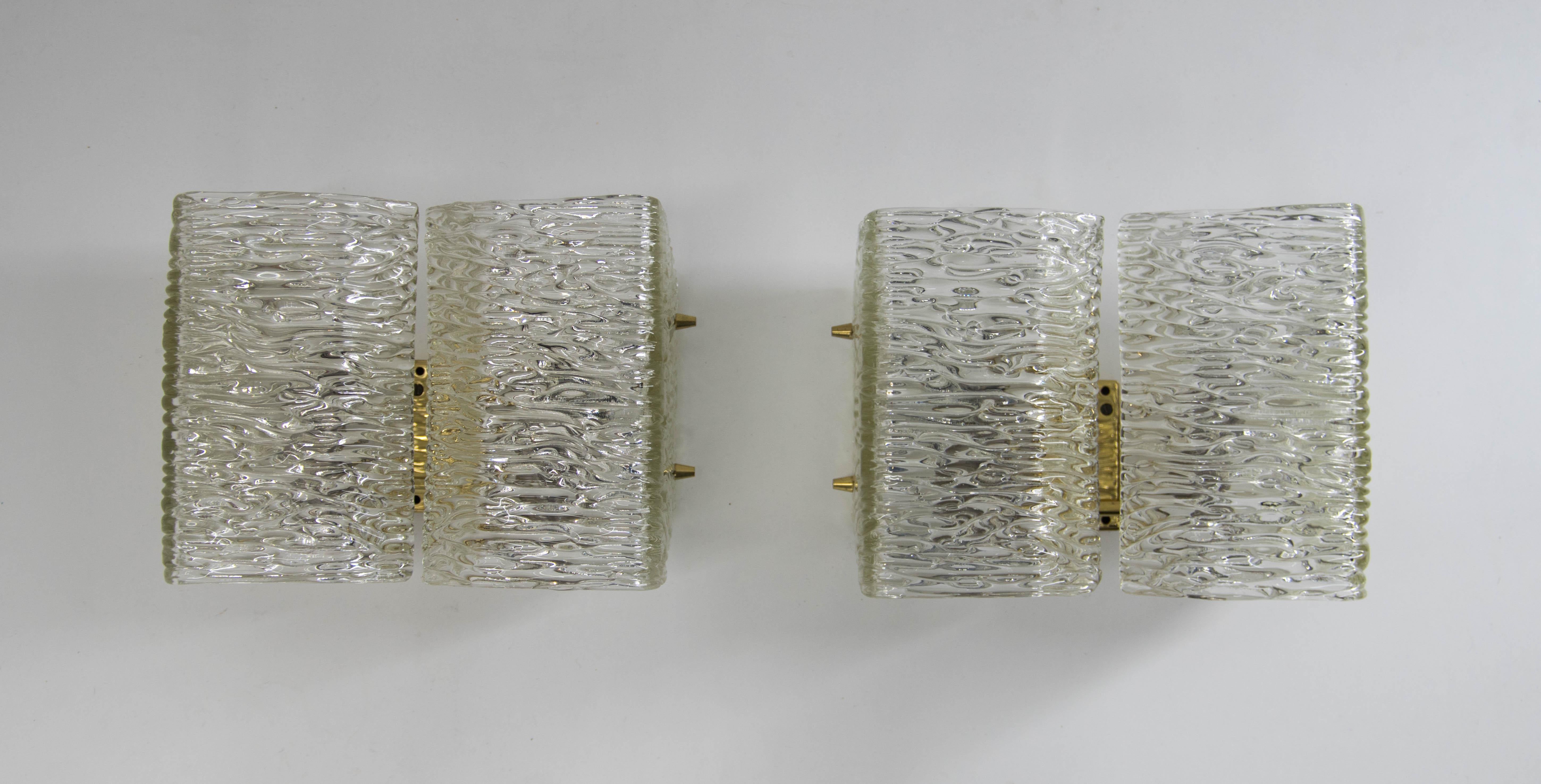 Set di due lampade da parete di Kalmar, anni '50 in vendita 2