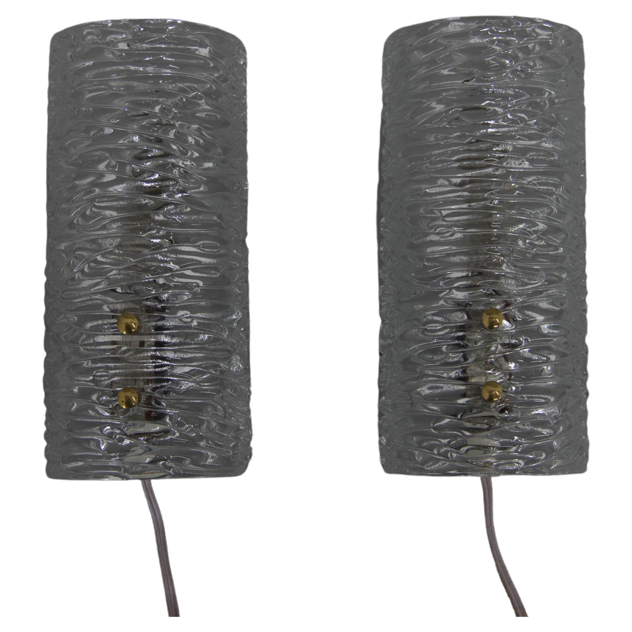 Set of Two Wall Lamps by Kalmar, 1950s For Sale