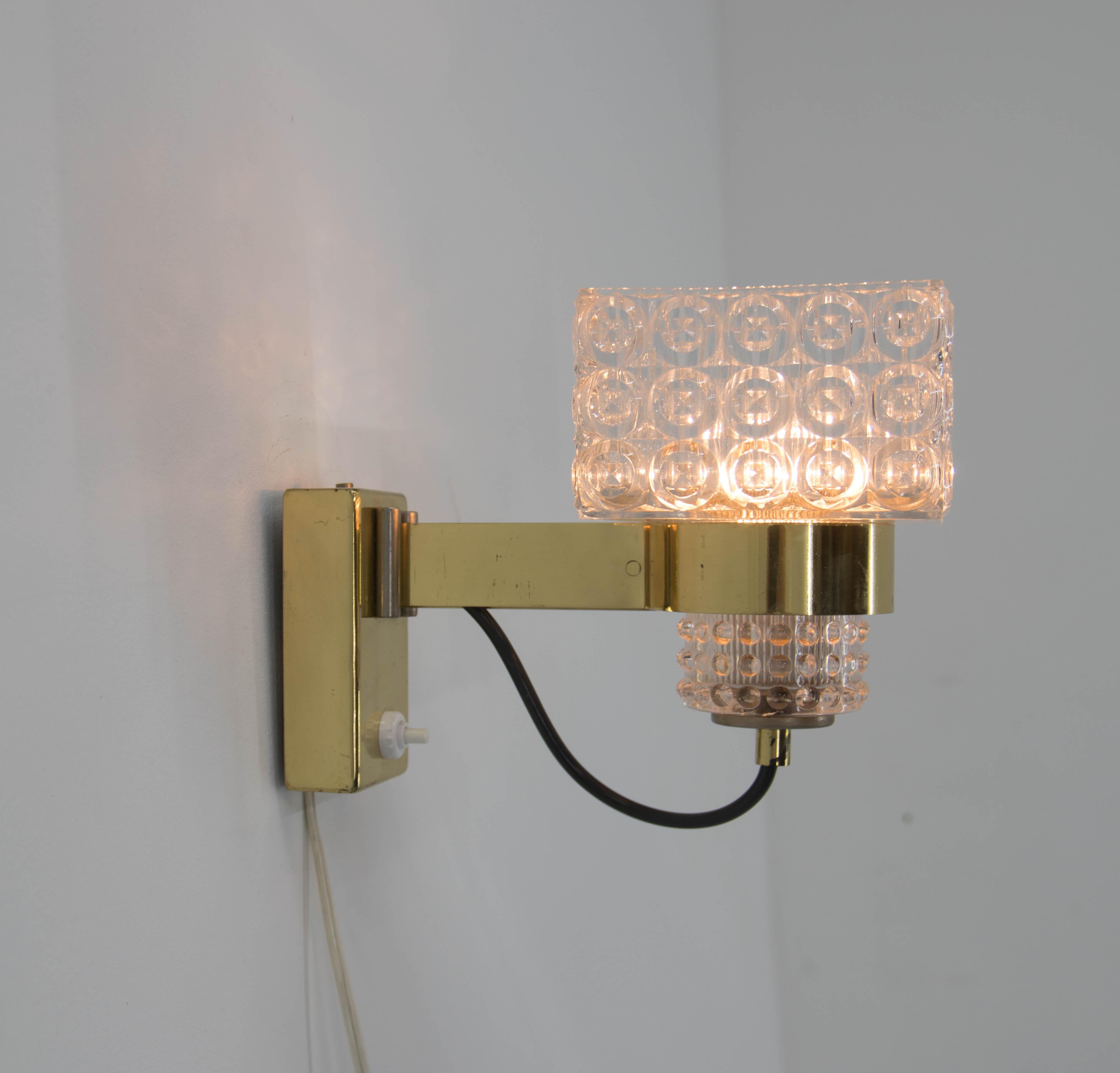 Mid-Century Modern Set of Two Wall Lamps by Lidokov, 1970s For Sale