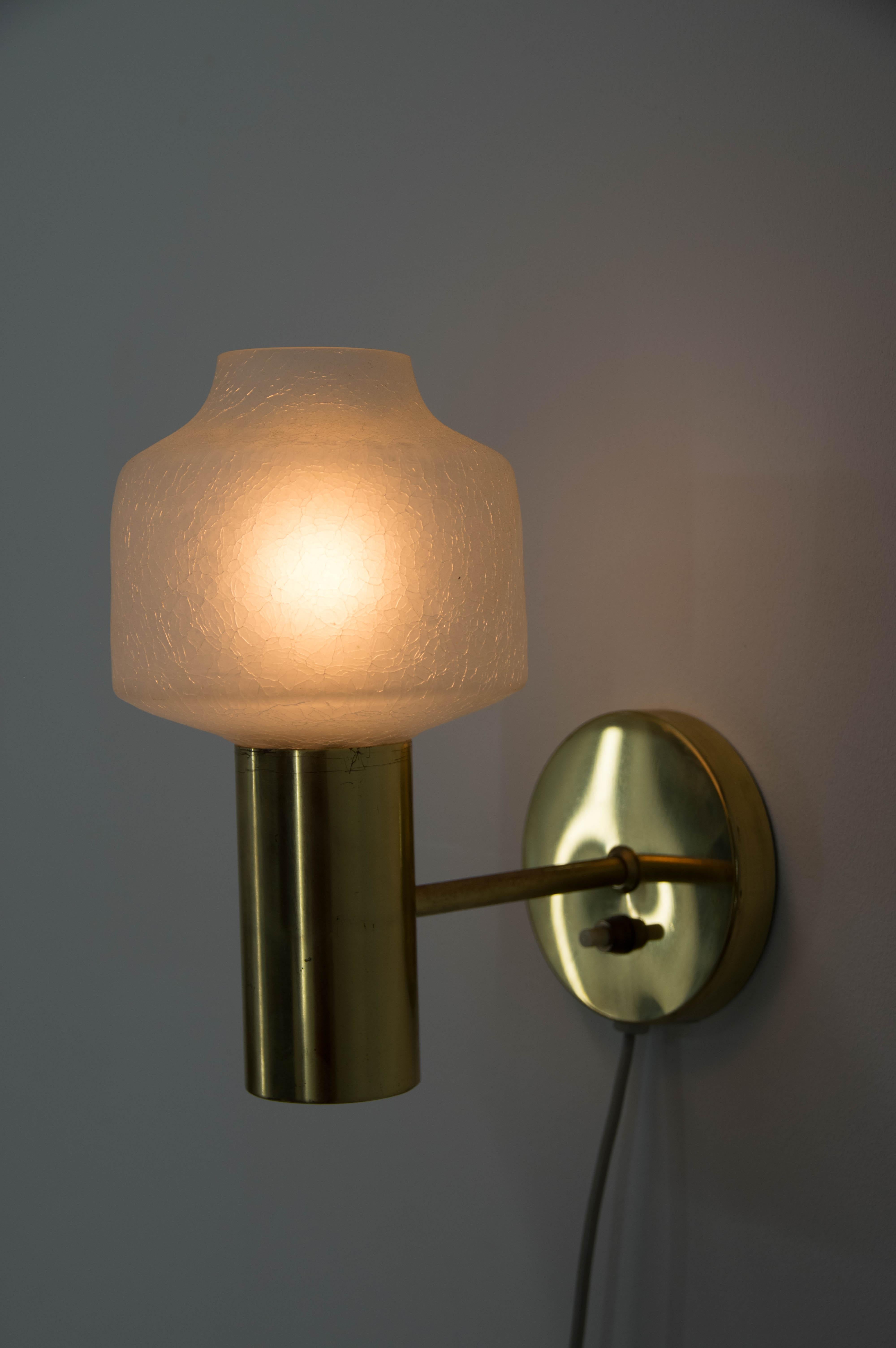 Danish Set of Two Wall Lamps, Denmark, 1970s For Sale