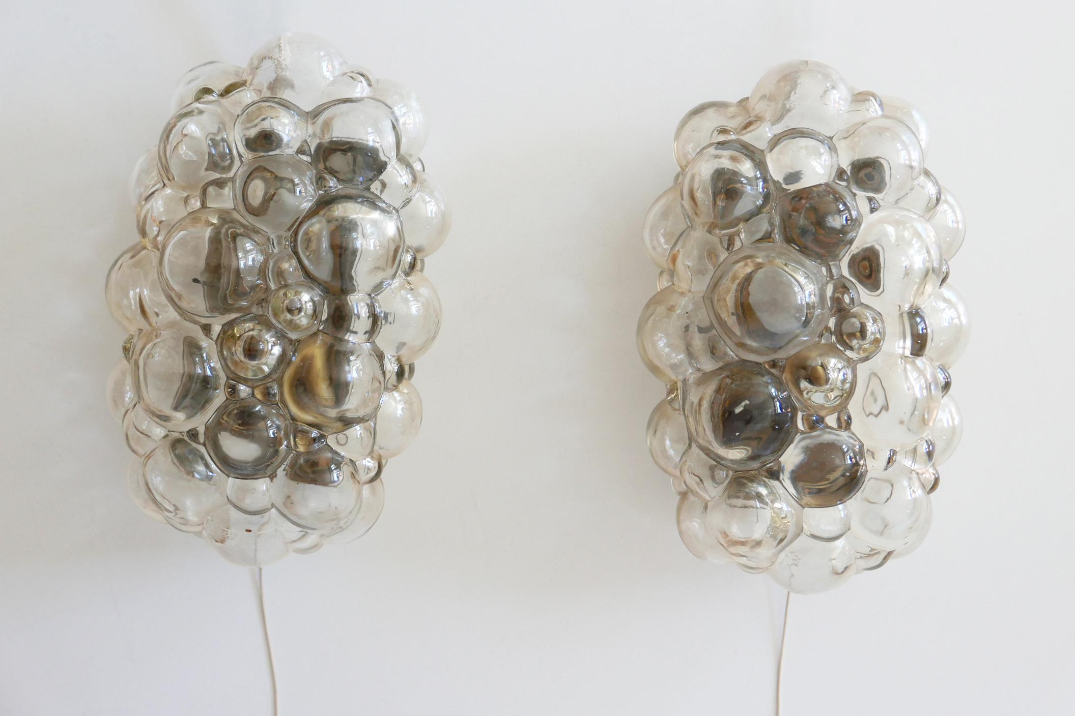 Set of Two Wall Lamps or Sconces by Helena Tynell for Glashütte Limburg, 1950s 1